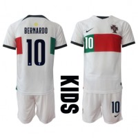 Dětský Fotbalový dres Portugalsko Bernardo Silva #10 MS 2022 Venkovní Krátký Rukáv (+ trenýrky)
